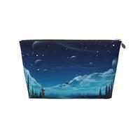 VTCTOASY Trousse de maquillage pour femme - Trousse de toilette de voyage au pays des merveilles - Grande capacité - Portable - En cuir synthétique - Étanche - Jolie pochette de maquillage esthétique