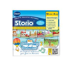 VTech - 233305 - Jeu Educatif Electronique - Storio - Mes Comptines Animées avec Nino Et Nina