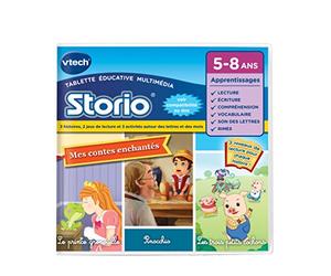 VTech - 233705 - Jeu Educatif Electronique - E-Book Animé Storio Contes Traditionnels Pinocchio + 3 Petits Cochons + La Princesse Et La Grenouille