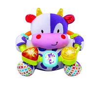 VTech 3480-166022 Vache Muusique Peluche Interactive de Bébé avec Doux, Multicolore, Unique