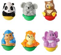 Vtech 80-439004 ZoomiZooz - Lot de 6 Animaux Sauvages, Animaux de bébé, Multicolores