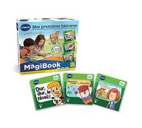 VTech - MagiBook Livre interactif Pack 3 livres éducatifs, pages illustrées et tactiles, 2-7 ans