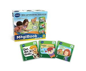 VTech 80-488805 MagiBook, Pack 3 Livres Éducatifs Mes Premières Histoires, Pages Illustrées et Tactiles, Tout Niveau, Cadeau Garçon et Fille de 2 Ans à 7 Ans - Contenu en Français, Multicolore