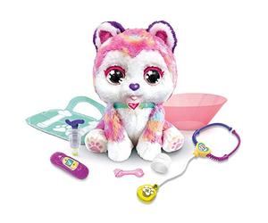 VTech 80-529765 Rainbow, Mon Chiot Bobo, Peluche Interactive à Soigner, Jouer au vétérinaire - Version FR, Multicolore