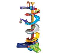 VTech 80-535004 TUT Baby Flitzer Turboturm 2 en 1 Jouet pour bébé, Circuit de Course, Parking, Voiture