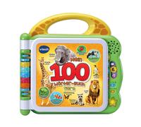 Vtech Livre de 100 dictionnaires interactif pour Apprendre Les Premiers Mots - Livre de 12 Pages bilinguales en Allemand - pour Enfants de 2 à 5 Ans