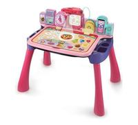 VTech – Bureau enfant interactif Magi 5 en 1 – Fonction projection – Rose – 3/6 ans – Version FR