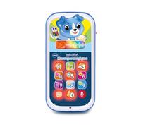 VTech - Allô Bébé Messages Magiques Bleu, Premier Téléphone Interactif, Parlant et Musical avec Enregistreur Vocal, Changeur de Voix et Effets Lumineux, Cadeau Bébé Dès 9 Mois - Contenu en Français