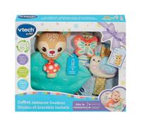 VTECH BABY - COFFRET NAISSANCE TOUDOUX - DOUDOU ET BRACELETS HOCHETS (BOUTEILLES PLASTIQUE RECYCLÉES) - Multicolore