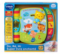 VTech - 166705 - Jouet Musical - Do, Ré, Mi Super Livre Enchanté - Bleu - Version FR