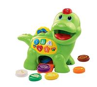 VTech Baby Feed Me Dino | Jouet musical pour bébé avec chiffres, comptage de musique et formes | Jouet interactif lumineux pour garçons et filles de 1, 2, 3 ans