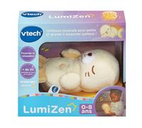 VTech - Peluche Phoque LumiZen Beige - Doudou Veilleuse Musicale Nomade, Contenu en Français