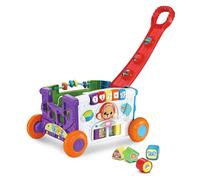 VTech Baby Mon Premier Chariot - Chariot à Main avec poignée, Boutons, éléments coulissants, 4 moules et Musique - pour Enfants de 12 à 36 Mois
