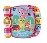 VTech Baby Mon Premier Livre de chansons Rose - Livre coloré avec 7 Pages et éléments Mobiles pour Jouer, écouter et Chanter - pour Les Enfants de 9 à 36 Mois