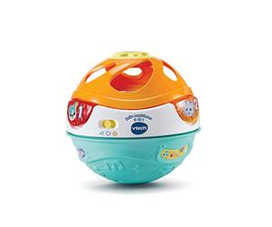 VTech - Balle Magic'Moov 3 en 1, Balle Qui Avance Toute Seule, Tambour Interactif et Jouet Musical à Faire Rouler, Motricité Bébé, Effets Lumineux, Cadeau Bébé Dès 9 Mois - Contenu en Français