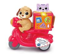 VTech BAU e Miao Scooterino, Scooter Jouet interactif avec Chien et Chat animé, Jouet Qui se déplace et reproduit des Sons, Langue Italienne, Piles incluses, 12-36 Mois