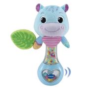 VTech Bébé Hochet Hippo - Avec des couleurs vives, des matériaux variés et des sons de hochet - Jouet sensoriel pour stimuler la motricité - Pour bébé de 3 à 24 mois