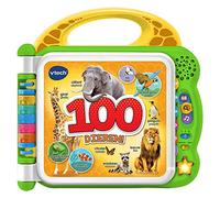 VTech Bébé - Mes 100 Premiers Mots - Découvrez et rencontrez 100 Animaux différents - FR-en - Jouets éducatifs pour bébé - Design Robuste et Durable - Âge: 1-4 Ans
