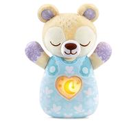 VTech Bébé Ours Sons Apaisant Jouet Sensoriel Bébé avec Musique, Lumières, Chansons, Cadeau Interactif pour Bébé 0, 3, 6, 9 Mois + Garçon & Filles Version Anglaise Bleu