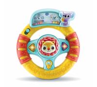 VTech Bébé Volant des Découvertes, Jeu Interactif Enfant avec Flèches Lumineuses et Bouton Allumage de la Voiture, Plus de 45 Chansons et Sons, Portable, Langue Italienne, Batteries incluses, 6-36