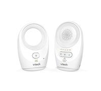 VTech BM1120 Moniteur Audio bébé, transmission claire du son et de la sécurité, longue portée, affichage de volume LED de 5 niveaux, Clip de ceinture, Batteries rechargeables