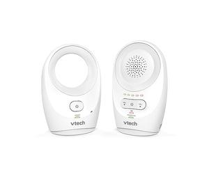 VTech BM1120 Moniteur Audio bébé, transmission claire du son et de la sécurité, longue portée, affichage de volume LED de 5 niveaux, Clip de ceinture, Batteries rechargeables