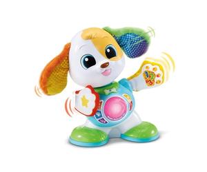 VTech - Boogie Danse avec Moi, Chien Robot Interactif Qui Danse et Chante, Jouet Bébé Lumineux et Musical, Jeu d'Éveil Éducatif, Cadeau Bébé Dès 9 Mois - Contenu en Français