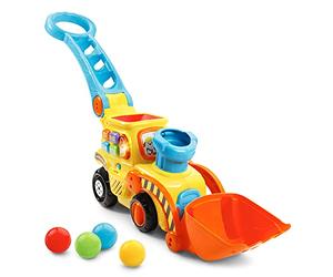 VTech Bulldozer Pop-a-Balls Push & Pop - Jaune