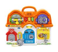 VTech Busy Board Famille et Animaux, Jeu d'apprentissage électronique pour Enfants de 12 à 36 Mois, Inclus Tout ce Qui est nécessaire pour fonctionner