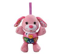 VTech Peluche interactive Chant' Toutou Rose – Hochet musical, poussette/siège auto, Dès 3 mois