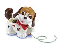 VTech Chien pour Enfants promenades et Aventures, Jouet de traînée pour Enfants à partir de 1 an, Chien interactif pour Promenade, Oreilles Mobiles, enseigne Les Premiers Mots, Version ESP