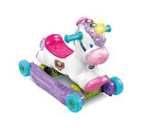 VTech - Cléo, Ma Licorne Basculo, Porteur Bébé Évolutif, Licorne à Bascule Interactive, Jouet d'Activité et de Développement, Éveil Musical, Cadeau Bébé Dès 1 an - Contenu en Français