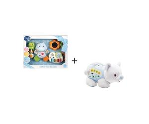 Vtech - Coffret naissance - Éveil des sens (bleu) et Ourson Dodo Nuit Etoilée