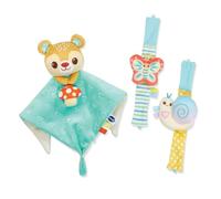 VTech Coffret Naissance Toudoux - Doudou Et Bracelets Hochets (Bouteilles Plastique Recyclées)