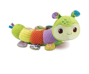 VTech - Couleurs et Textures Fleur de Chenille, Peluche Musicale Interactive, Cadeau pour bébés à partir de 3 Mois, Jouet d'activité Qui stimule Le développement, Contenu en Espagnol