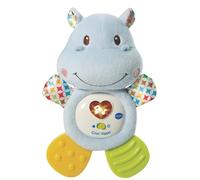 VTech - Croc' Hippo Bleu, Peluche Bébé Interactive et Apaisante, Éveil Musical, Jouet de Dentition, Cadeau de Naissance - Contenu en Français