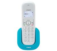 VTech CS1500 Téléphone sans Fil DECT à Double Charge avec Blocage d'appel, Identification de l'appelant/Appel en Attente, Haut-Parleur Mains Libres, écran et Clavier rétroéclairés