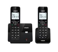 VTECH CS2001 Téléphone sans Fil DECT à 2 combinés pour la Maison avec bloqueur d'appels indésirables, Longue portée fiable jusqu'à 300m, Identification de l'appelant