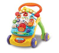 VTech Déambulateur de Marche 2 en 1 avec Musique et lumières, Pieds pliants, Panneau Amovible, régulateur de Vitesse, Multicolore, Version ESP, Emballage Facile à Ouvrir