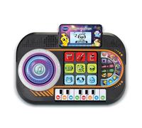 VTech - DJ Studio Magic Light, Platine DJ Enfant, Table de Mixage Junior avec Écran Rétroéclairé, Effets Lumineux, Musiques et Jeux Éducatifs, Cadeau Enfant de 3 Ans à 7 Ans - Contenu en Français