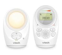 VTech DM1211 Babyphone Audio Numérique - avec Technologie DECT, Fonction Interphone, Affichage de Volume LCD, Capteur de Température, Veilleuse et Bien Plus - Unité Parentale et Unité Bébé