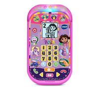 VTech - Dora L’Exploratrice Le Smartphone Éducatif - Téléphone Enfant Bilingue avec Écran Rétroéclairé, 4 Jeux - Jouet Interactif Dora - Cadeau Enfant de 3 Ans à 7 Ans - Contenu en Français et Anglais