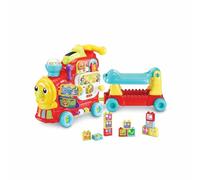 VTech Edo, Maxi Train à chevaucher, Train électrique et jouet multi-activités 7 en 1, jeu de formes avec plus de 270 sons, mélodies et blocs éducatifs, langue italienne, batteries incluses, 12-36 mois