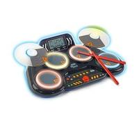 VTech Kidi DJ Drums, Batterie électronique pour Enfants avec Coussinets Lumineux, Jeux de Musique, Mode Bluetooth et Microphone intégré, Baguettes incluses, Langue Italienne, Piles incluses, 6 Ans