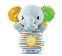 VTech - Éléphanteau Dodo Bleu, Peluche Éléphant Bébé Interactive et Apaisante, Veilleuse Musicale Nomade, Berceuses et Sons de la Nature, Cadeau de Naissance - Contenu en Français
