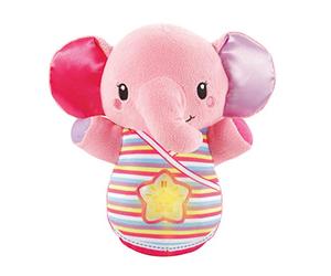 VTech - Éléphanteau Dodo Rose, Peluche Éléphant Bébé Interactive et Apaisante, Veilleuse Musicale Nomade, Berceuses et Sons de la Nature, Cadeau de Naissance - Contenu en Français