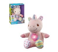 VTech Étoile Douce câlins, Chat en Peluche interactif avec Plus de 45 chansons, mélodies, Phrases et Sons, cœur Lumineux changeant, différents matériaux, Langue Italienne, Piles incluses, 0-36 Mois