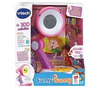 VTech - Funny Sunny Rose, Compagnon Interactif, Conteuse d'Histoires et Chansons, Relaxation, Routine, Émotions, Jeux Rigolos, Veilleuse, Réveil, Cadeau Enfant de 3 Ans à 8 Ans - Contenu en Français