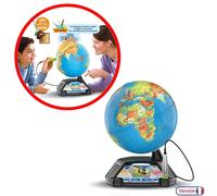 VTECH Genius XL Globe Vidéo Interactif - Éducatif, Quiz, Vidéos BBC, 7-99 Ans
