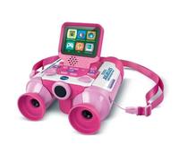 VTech - Genius XL Jumelles Vidéo Interactives - Paire de Jumelles Enfant 10x21 Rose avec Écran Couleur, Appareil Photo, Images de la BBC - Jeu Éducatif - Cadeau Enfant Dès 5 Ans - Contenu en Français